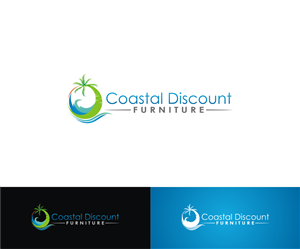 Logo Design by T I K H E - L M W for Coastal Discount Furniture | Design: #6464612