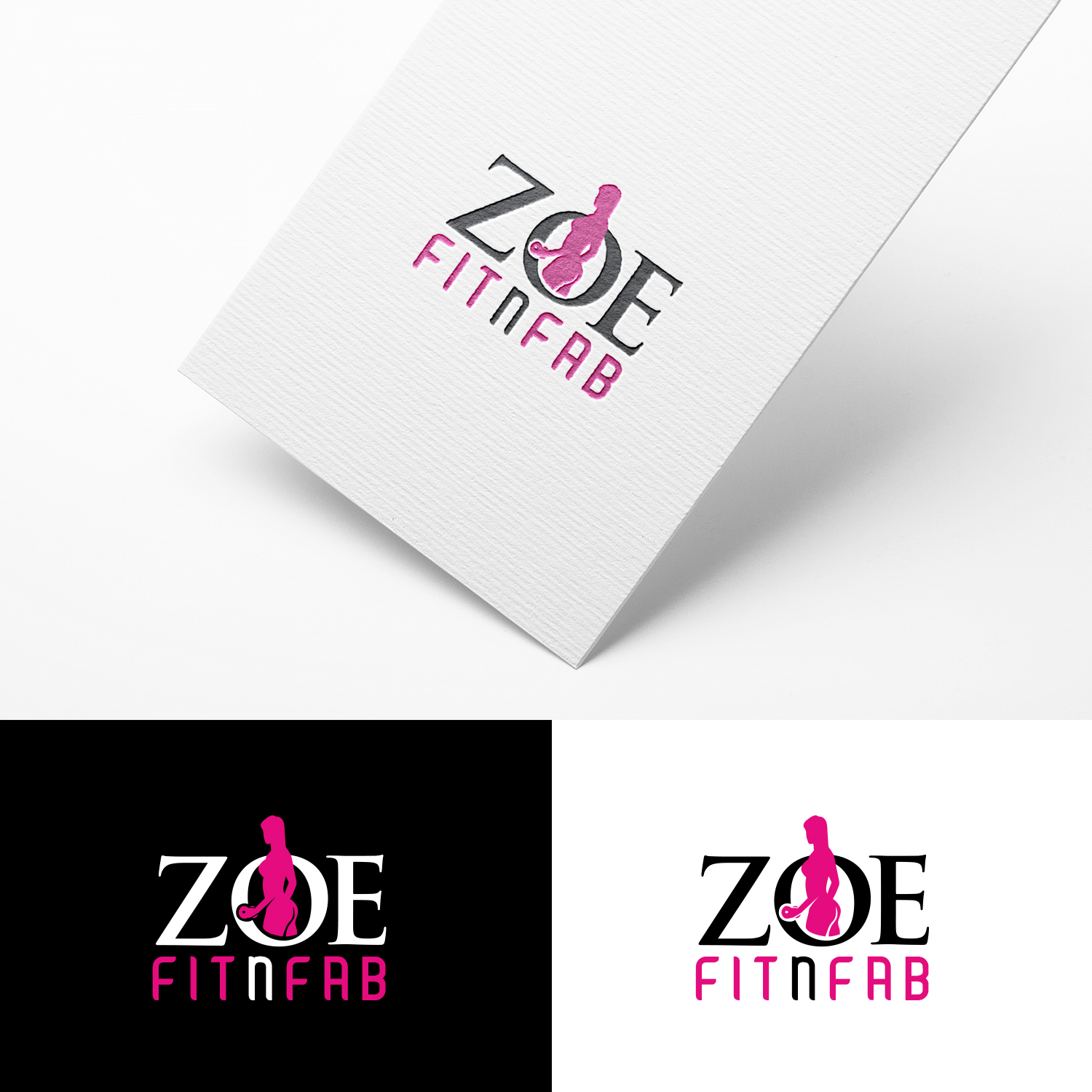 Logo Design by acidcraft for ZoeFitnFab  | Design #6453976