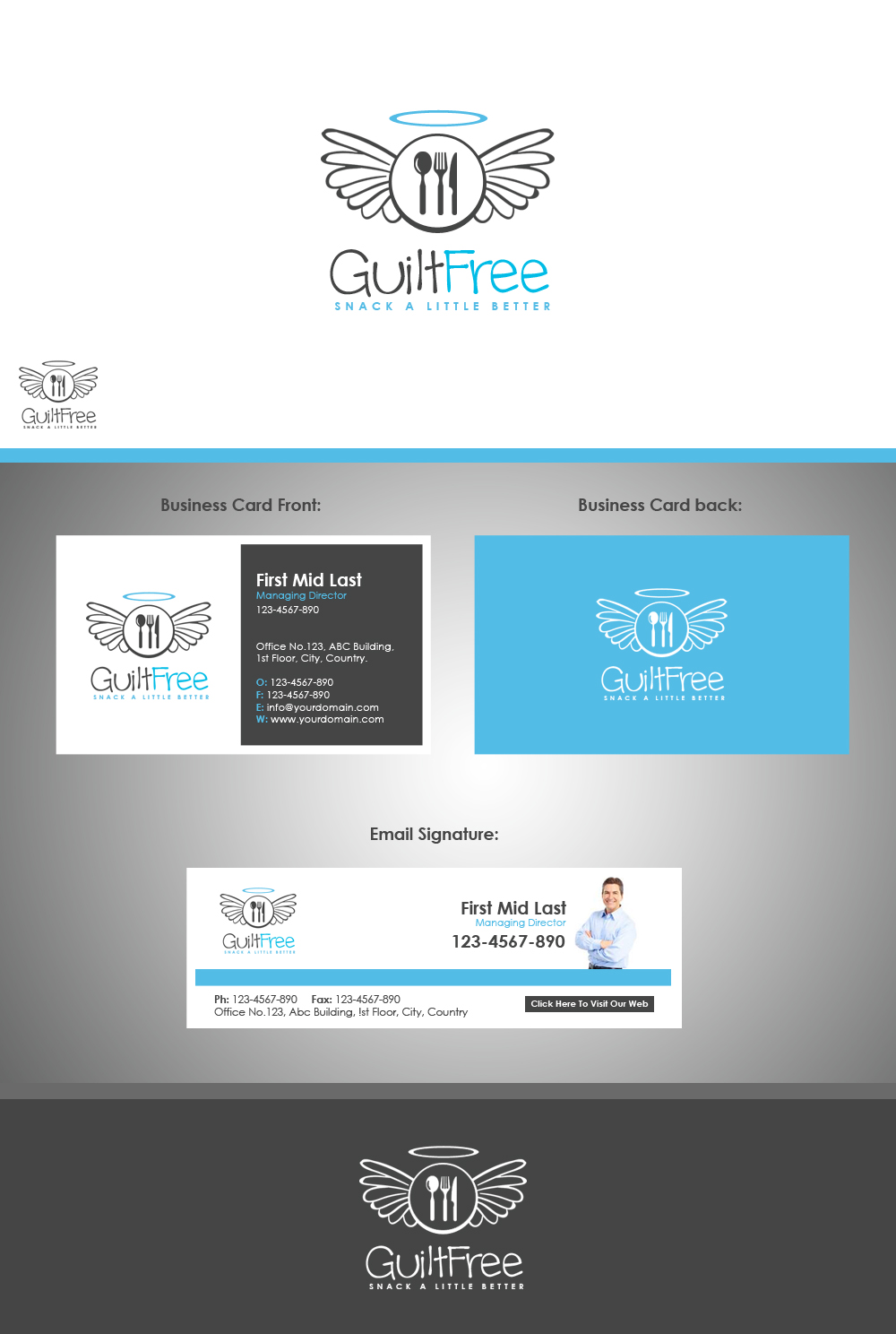 Logo Design by Moustache-Graphics for Guiltfree Pte. Ltd. | Design #6450688