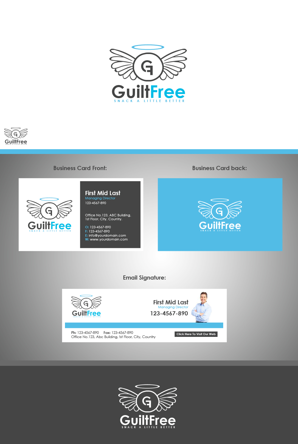 Logo Design by Moustache-Graphics for Guiltfree Pte. Ltd. | Design #6453144