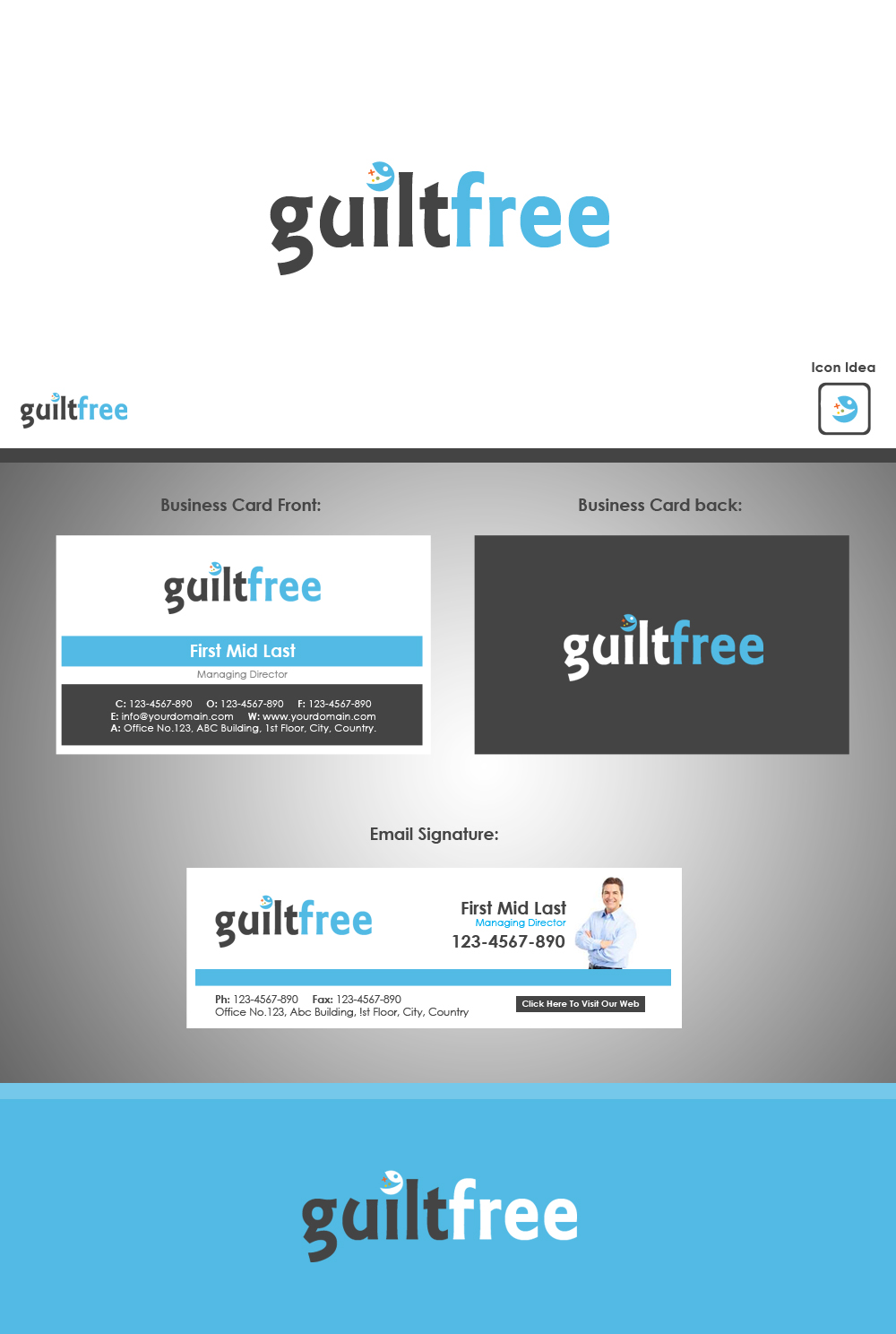 Logo Design by Moustache-Graphics for Guiltfree Pte. Ltd. | Design #6465106