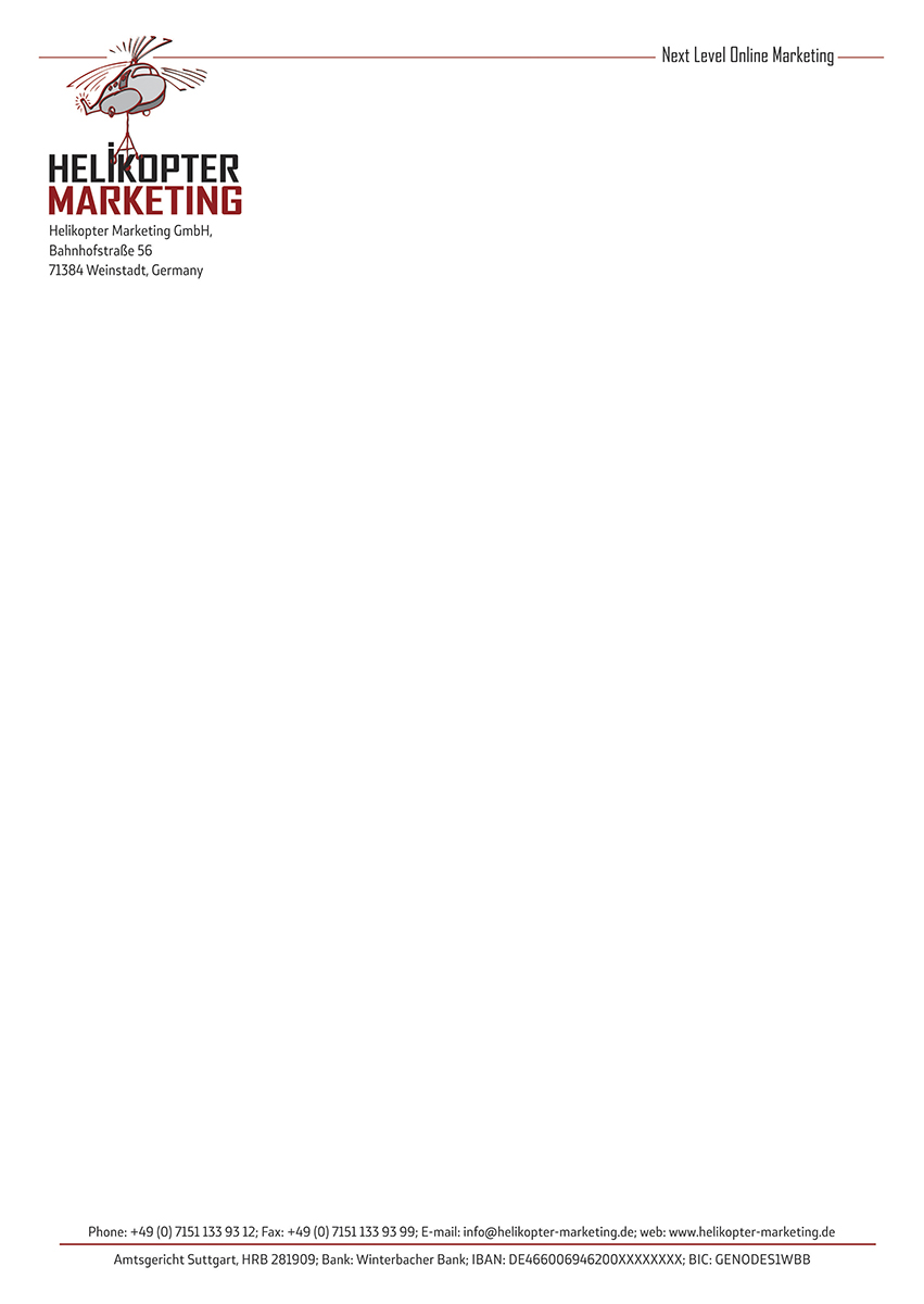 Letterhead Design by dejan_dzamtovski for magFlags GmbH | Design #6459518