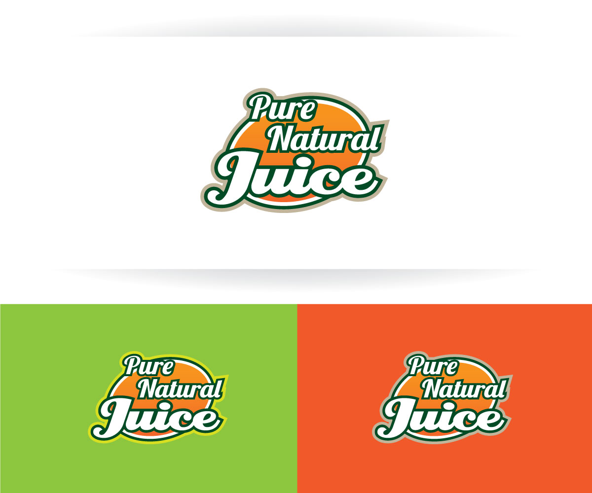 Logo Design by Ironmike for pure natural juice  | Design #1692989