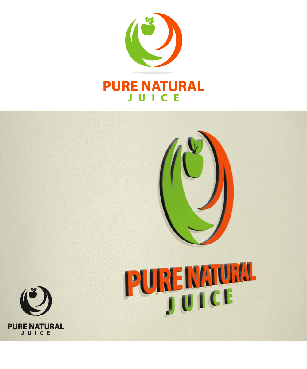 Diseño de Logo por Creativeart para pure natural juice  | Diseño: #1691988