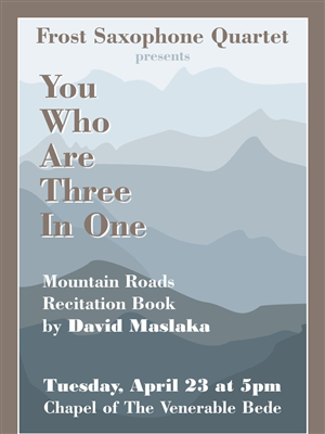 University of Miami Frost Saxophone Quartet Concert | Poster Design by SilviaDegioDesign