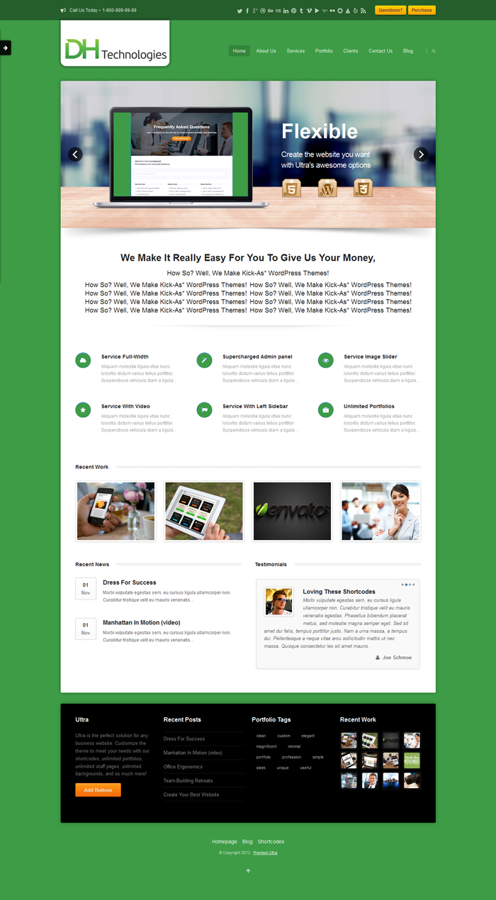 Wordpress Design by J. Chaturvedi for this project | Design #1699881