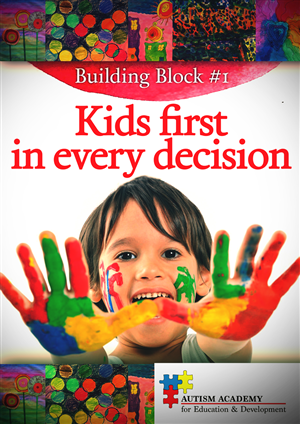 Autism Academy Posters Showing Building Blocks
