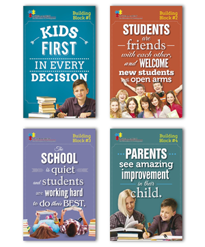 Autism Academy Posters Showing Building Blocks | Poster Design by OMSPlus Creative Solutions