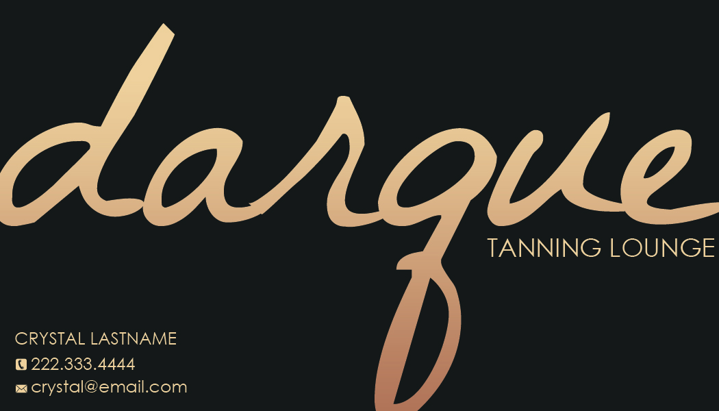 Business Card Design by valerie2 for Darque Tanning Lounge | Design #6439050