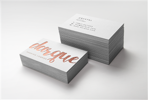 Visitenkarten-Design von Luiselotte für Darque Tanning Lounge | Design: #6438024