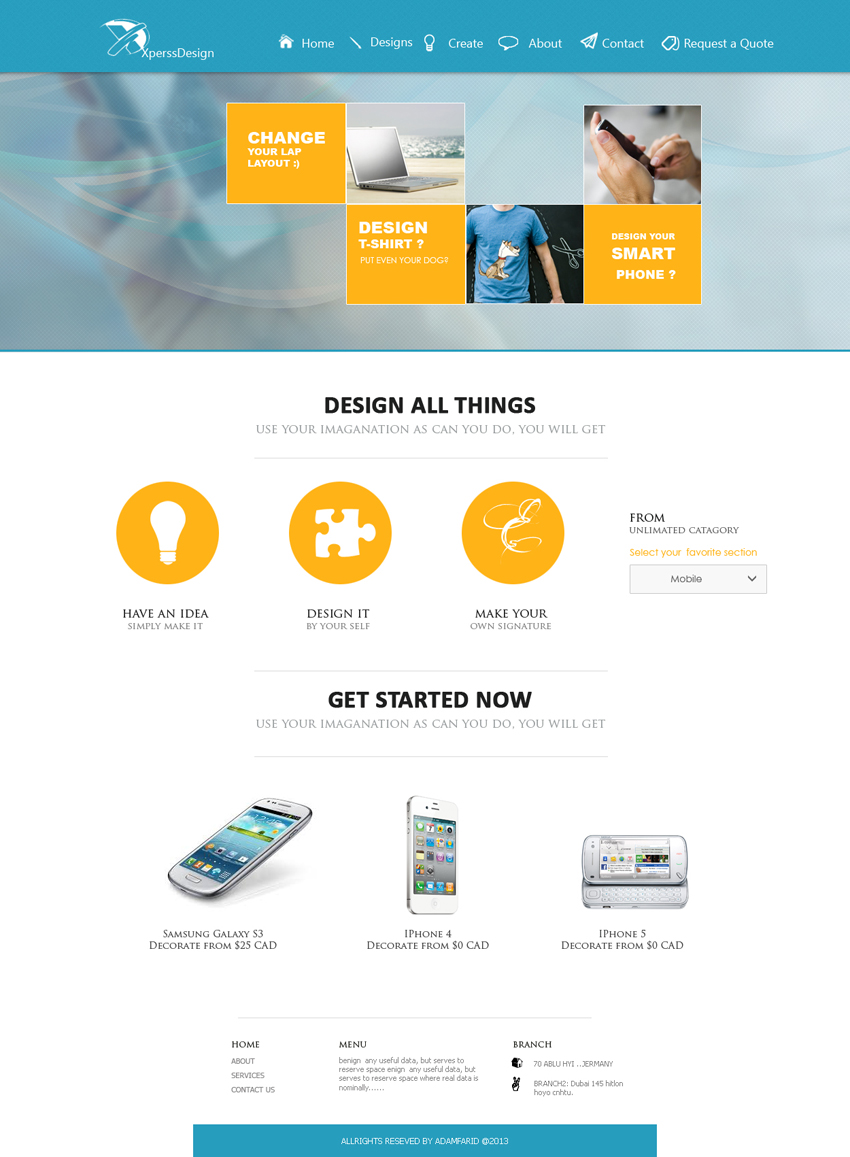 Web Design by adamhfarid for XpressDesigns | Design #1740475