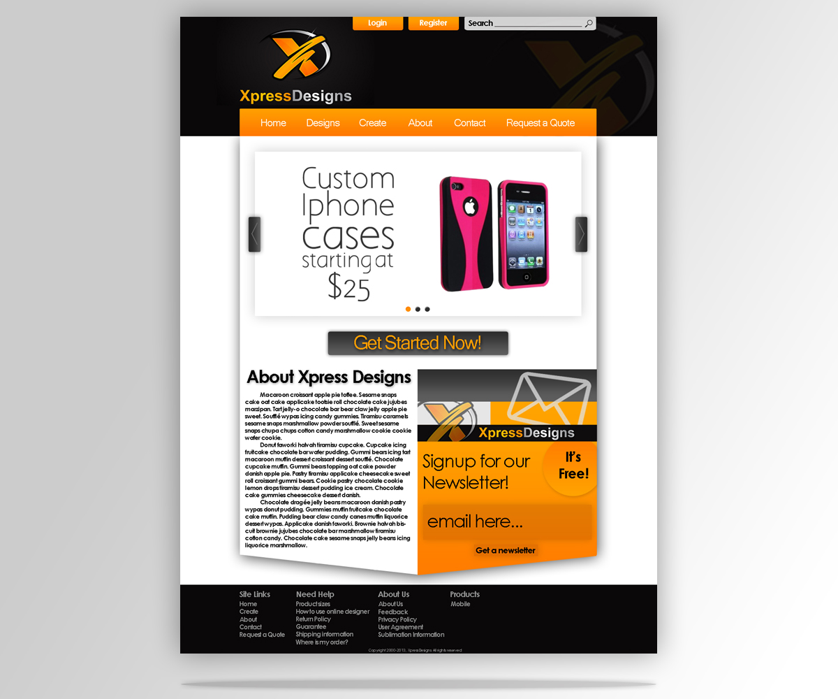 Web Design by hollyacochran for XpressDesigns | Design #1733408