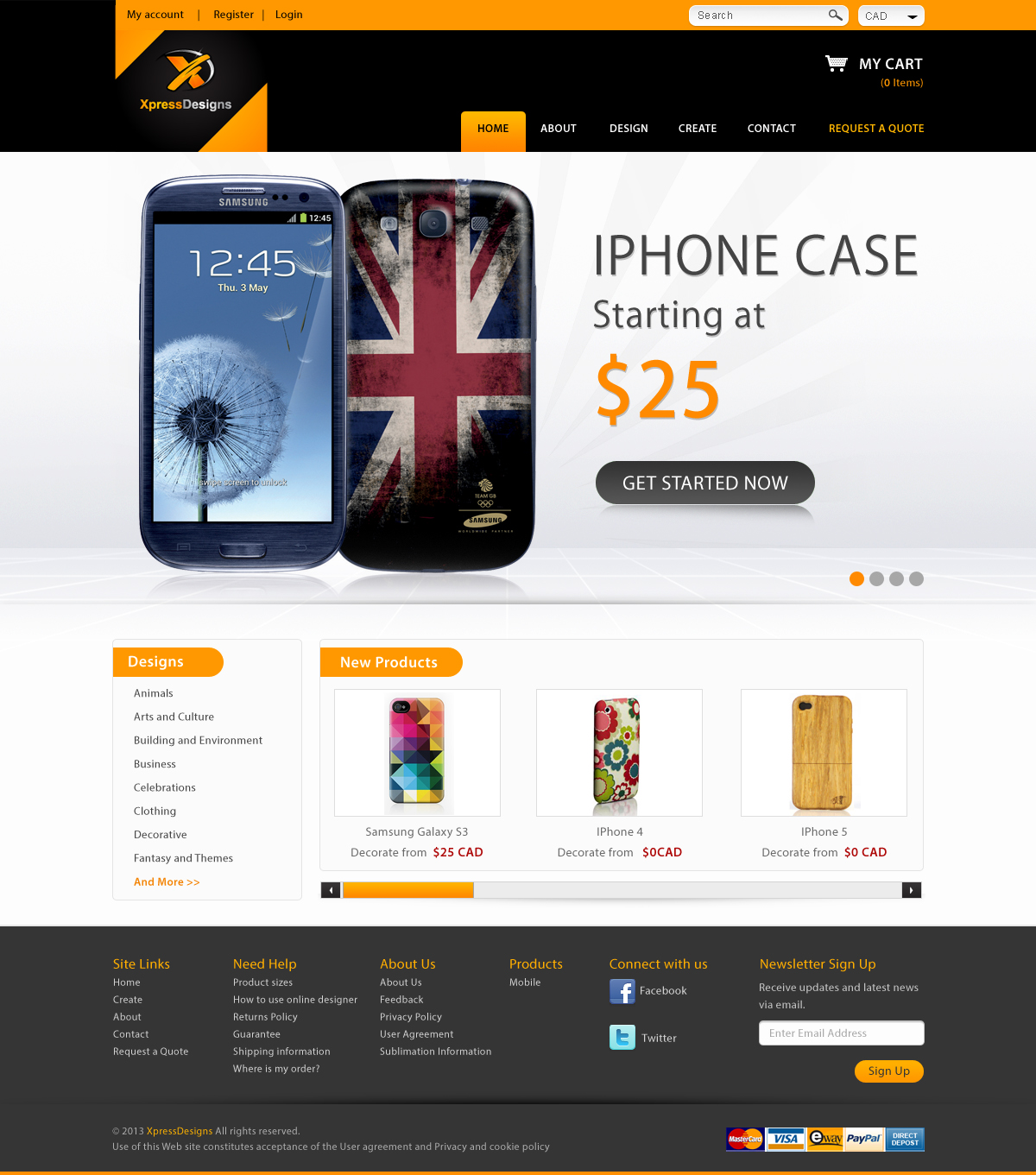 Web Design by Atom for XpressDesigns | Design #1745653