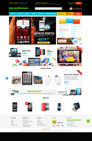 Web Design by RAMAN4U13 for XpressDesigns | Design: #1700015