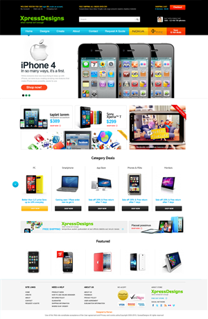 Web Design by RAMAN4U13 for XpressDesigns | Design #1706100