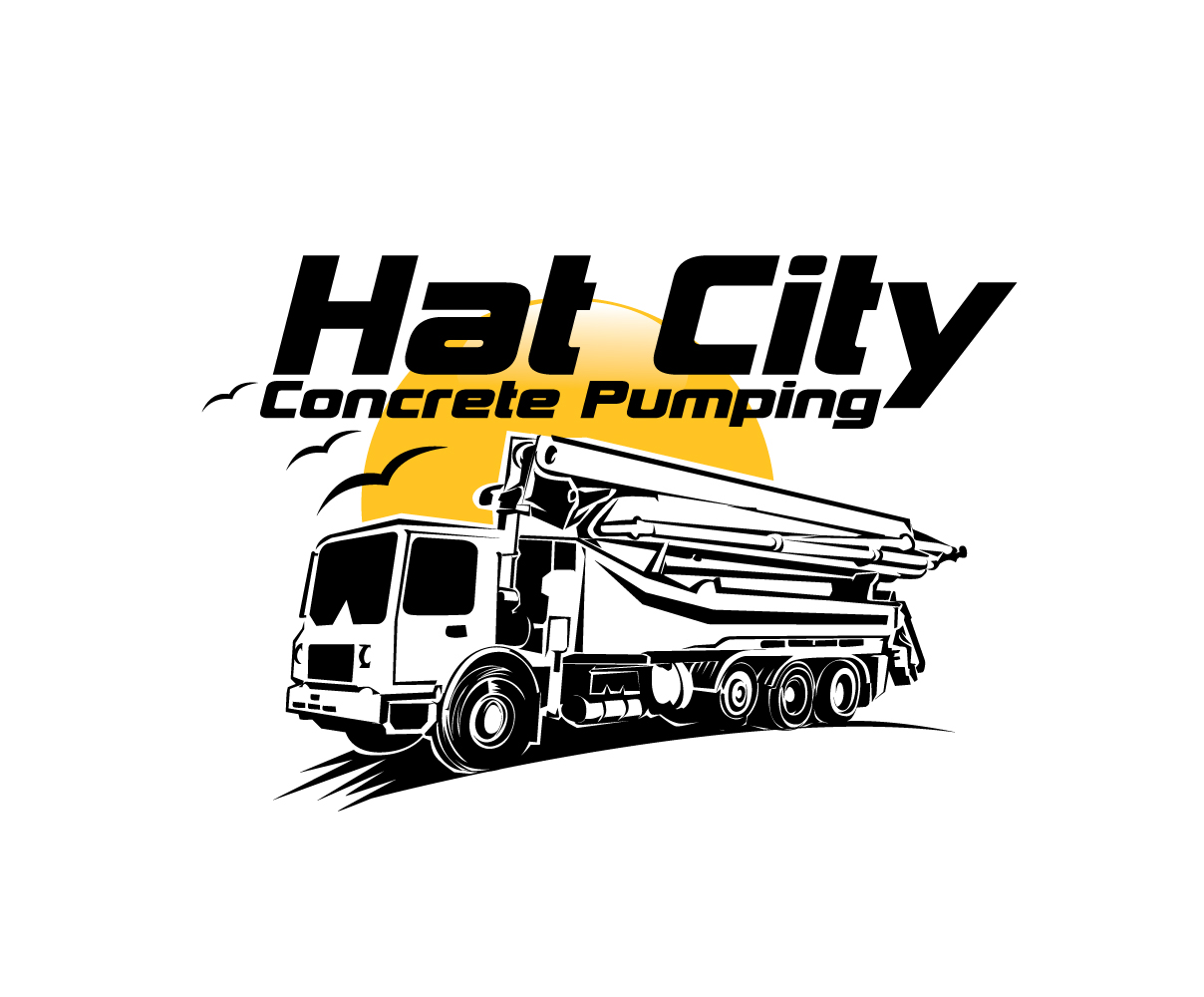 Serious, Elegant, Concrete Logo Design for Hat City Concrete Pumping