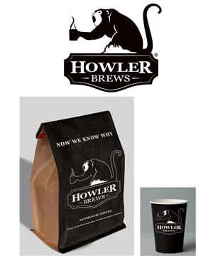 Diseño de Logo por StudioD™ para Howler Brews | Diseño: #6583306