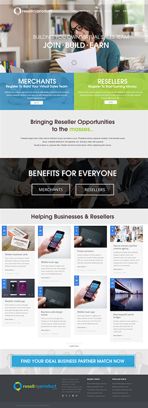 Web Design by Designing Fever for this project | Design: #6527376