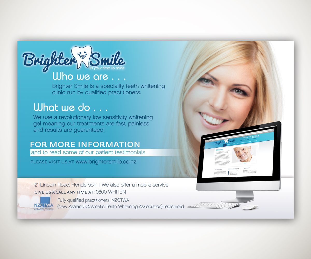 Flyer Design by Joshua Carmichael for Brighter Smile  | Design #1693954