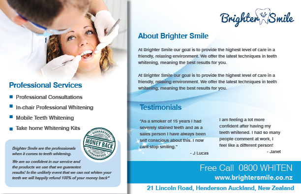 Design de Flyer par rkailas pour Brighter Smile  | Design #1716109