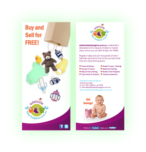 Broschüren-Design von Jurv Designs für Australian Baby Bargains | Design: #351253