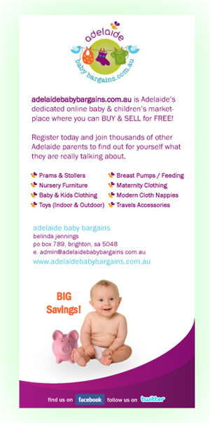 Broschüren-Design von Jurv Designs für Australian Baby Bargains | Design: #351263