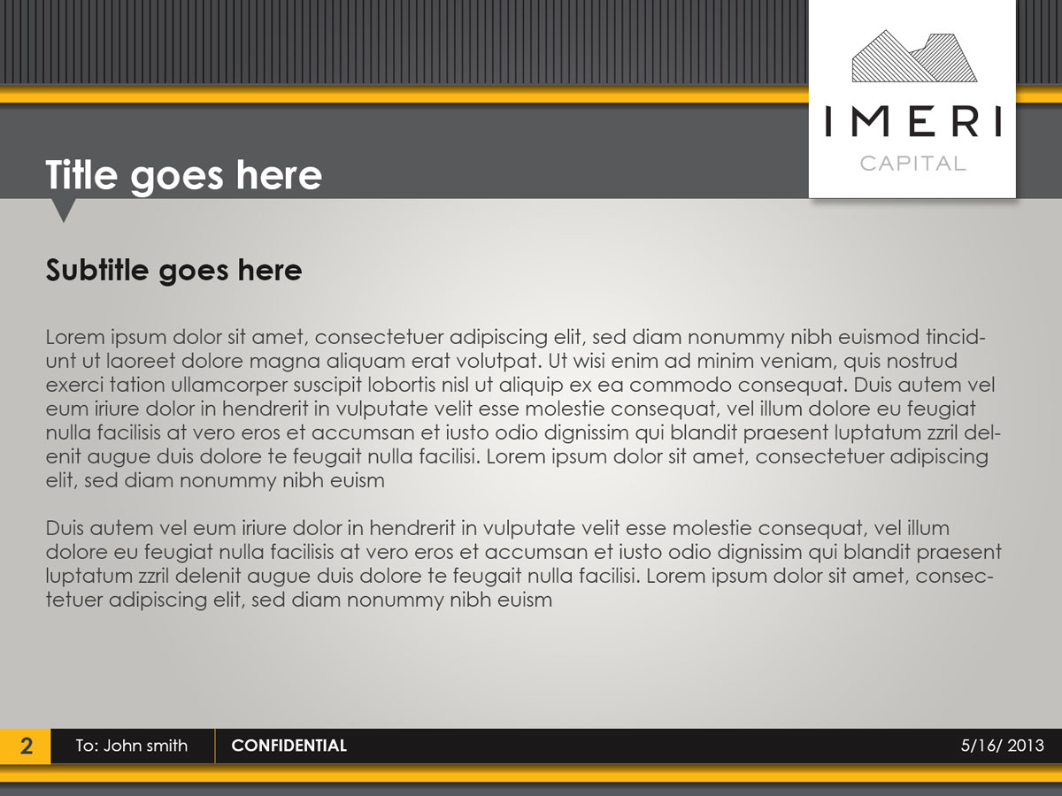 PowerPoint Design by Visualland for this project | Design #1812968