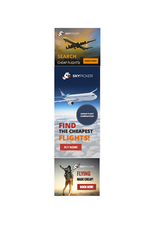 Banner Ad Design by pb for Skypicker.com | Design: #6585378