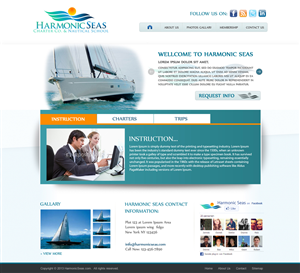 Web Design par Zainab Enterprises pour Harmonic Seas | Design #1710551