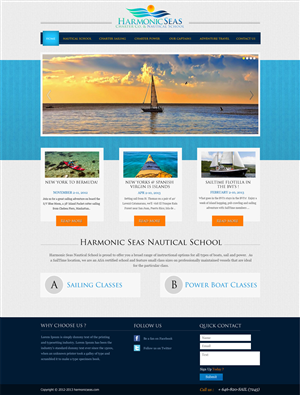 Diseño Web por logocreatorteam para Harmonic Seas | Diseño #1728287