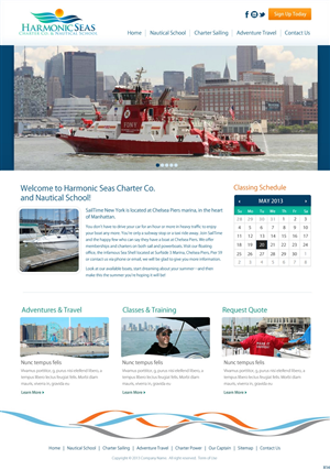 Web Design by pb for Harmonic Seas | Design: #1718109