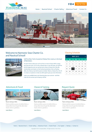 Web Design by pb for Harmonic Seas | Design: #1718113