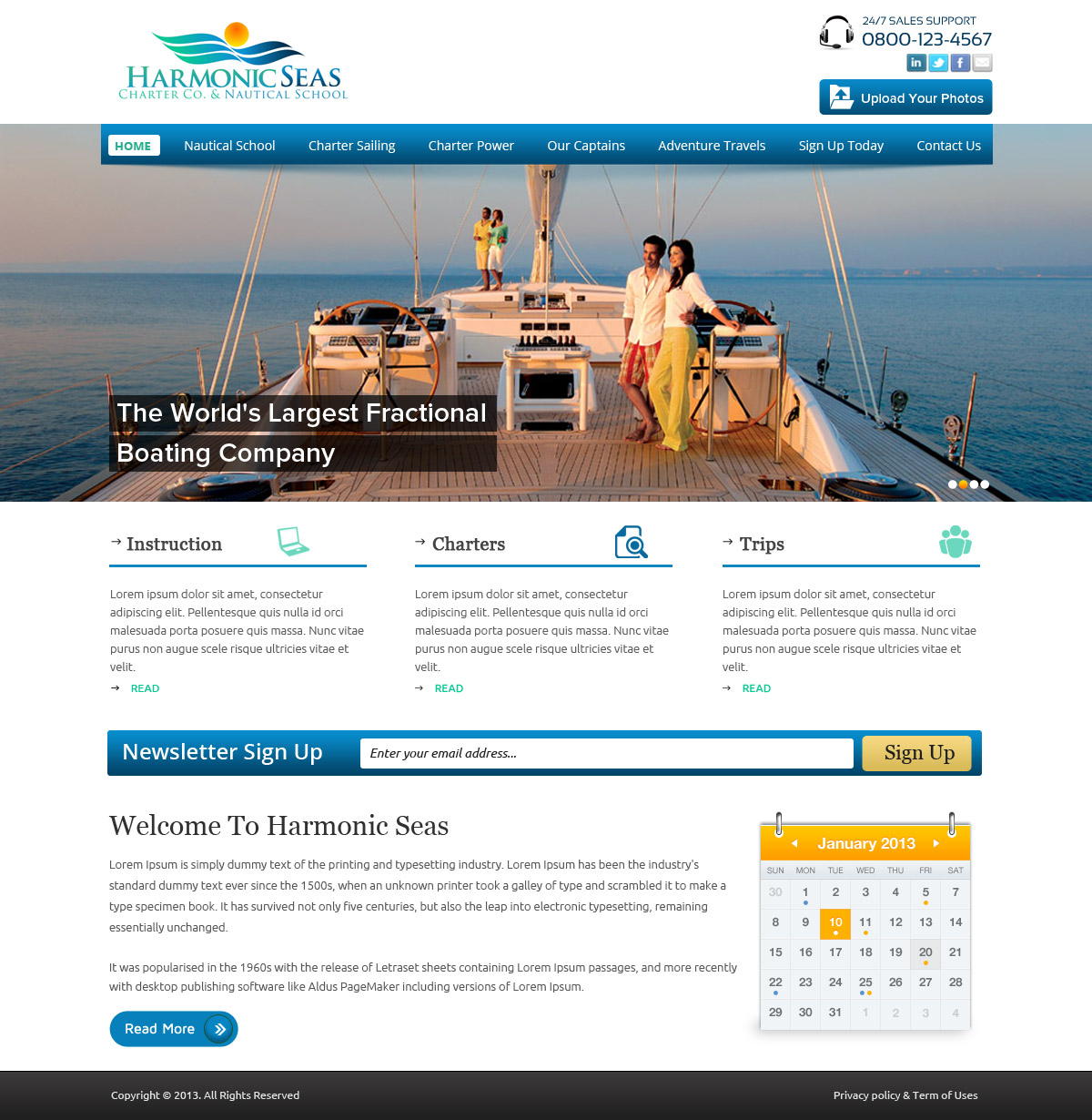 Web Design by OM for Harmonic Seas | Design #1719209