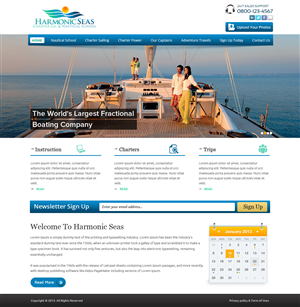 Web Design by OM for Harmonic Seas | Design: #1719209