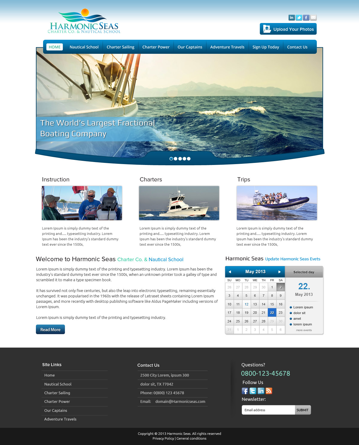 Web Design par OM pour Harmonic Seas | Design #1719216