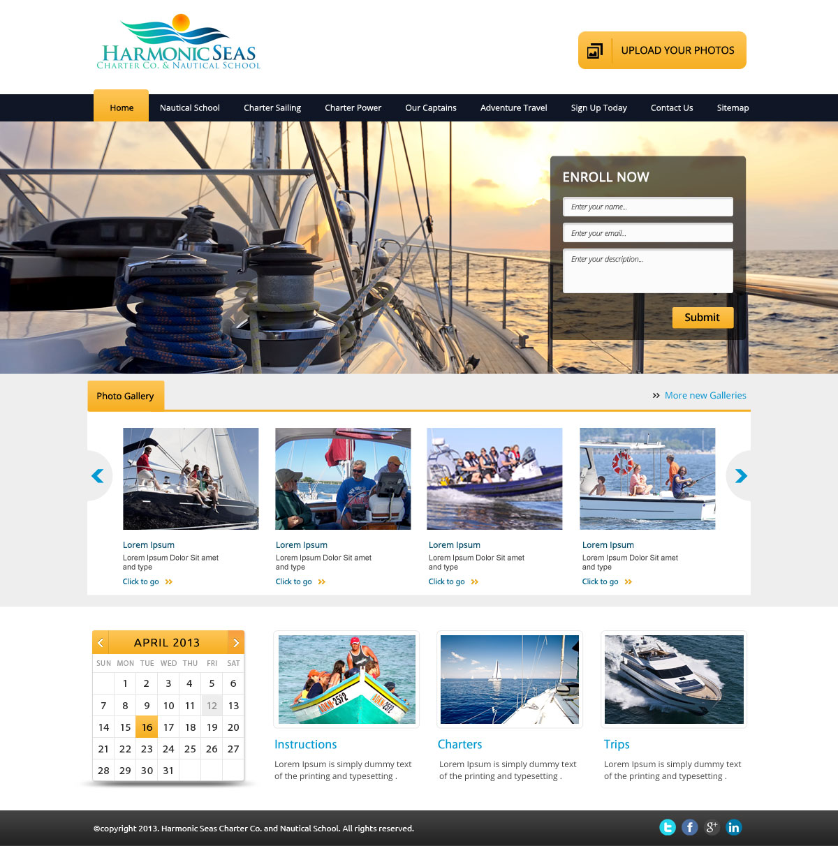 Web Design by OM for Harmonic Seas | Design #1722753