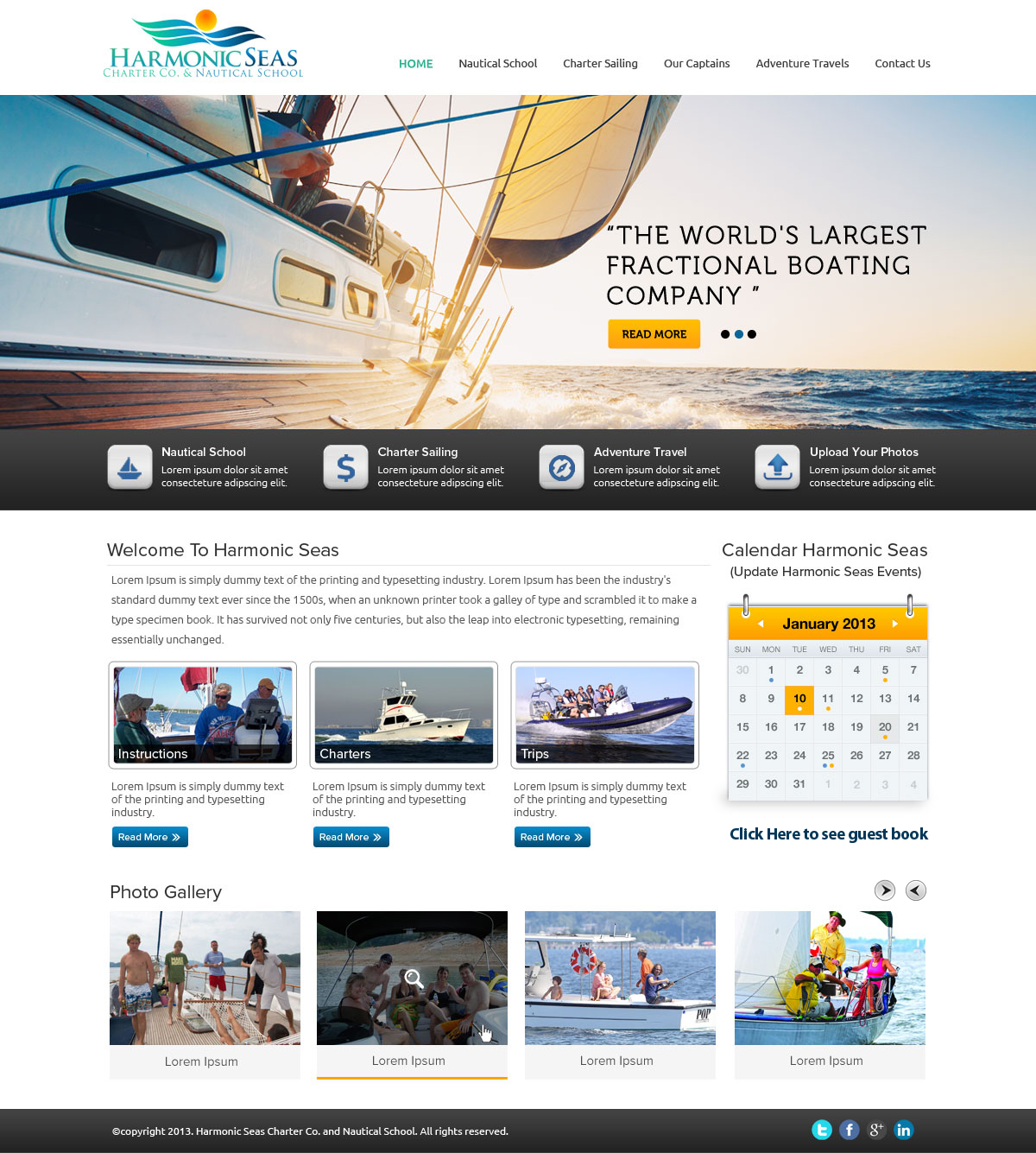Web Design by OM for Harmonic Seas | Design #1722804