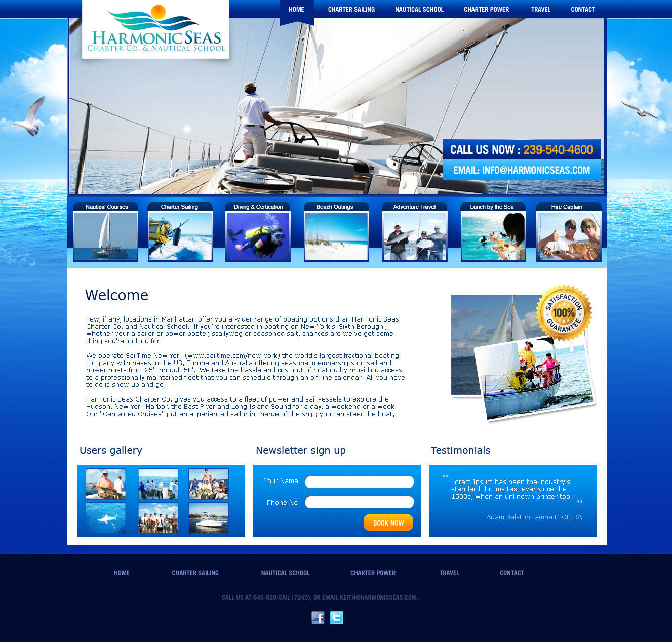 Web Design by eMango for Harmonic Seas | Design #1719840