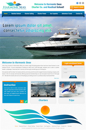 Web Design by Creative Usha for Harmonic Seas | Design: #1749266