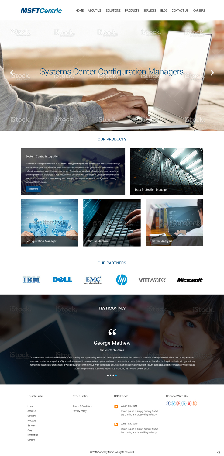 Web Design by pb for System Center Consultants | Design #6492488