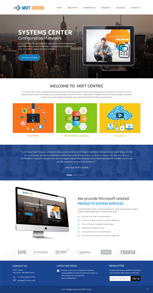 Web Design by pb for System Center Consultants | Design: #6492494
