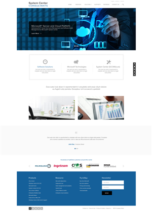 Web Design by Vikram M for System Center Consultants | Design: #6588535