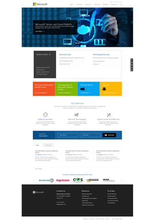 Web Design by Vikram M for System Center Consultants | Design: #6590679