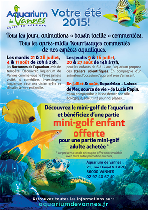 A5 flyer recto (just the front side) announcing the summer events | Design de Flyer par INGA DESIGN