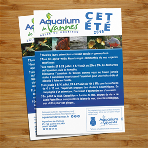 A5 flyer recto (just the front side) announcing the summer events | Design de Flyer par senja