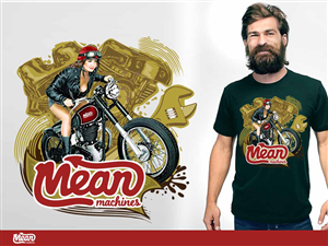 T-shirt Design by Madju Mapan for Mean Machines Custom Motorcycles P/L | Design: #6476452