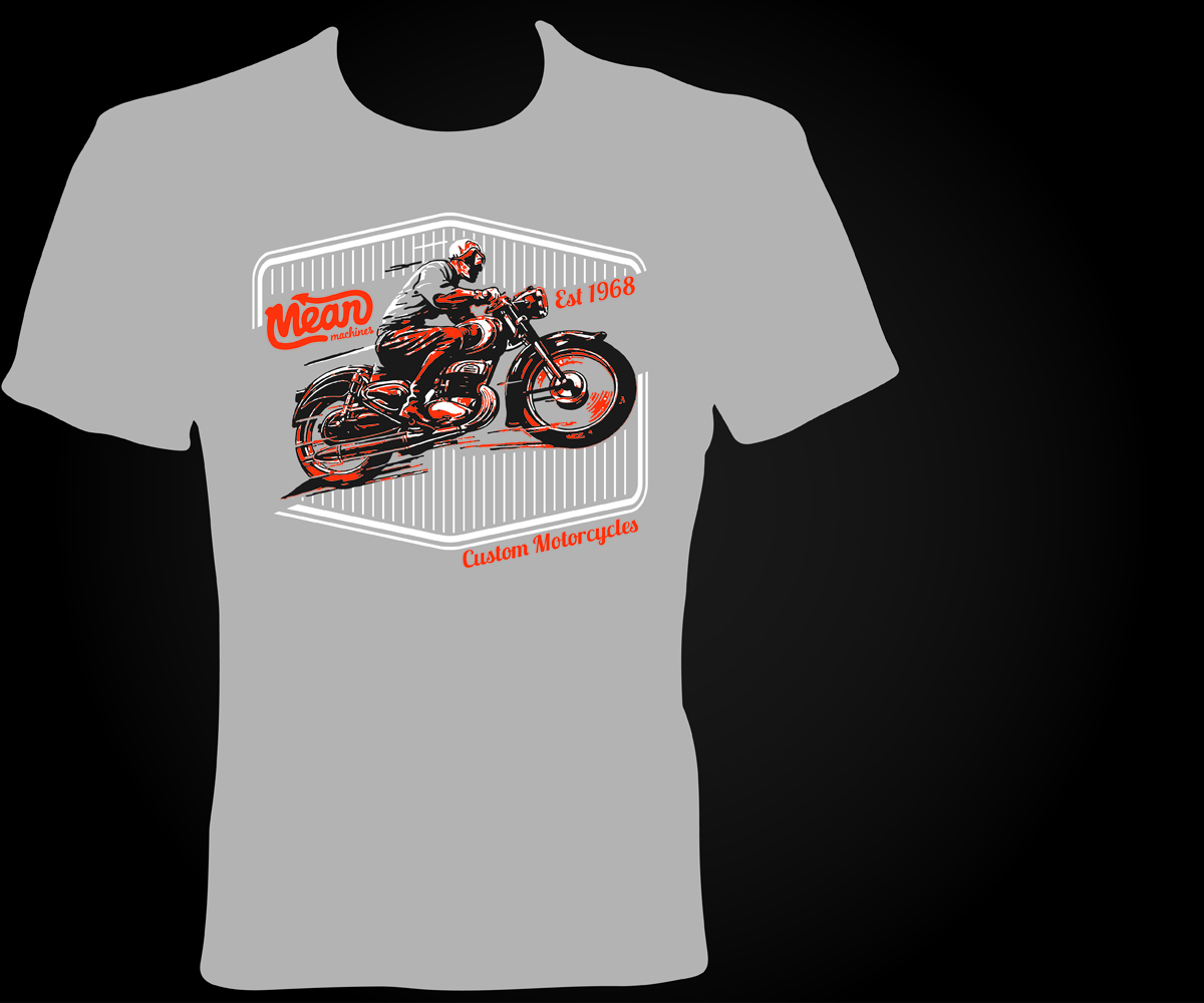 Diseño de Camiseta por jayneel_s para Mean Machines Custom Motorcycles P/L | Diseño #6463976