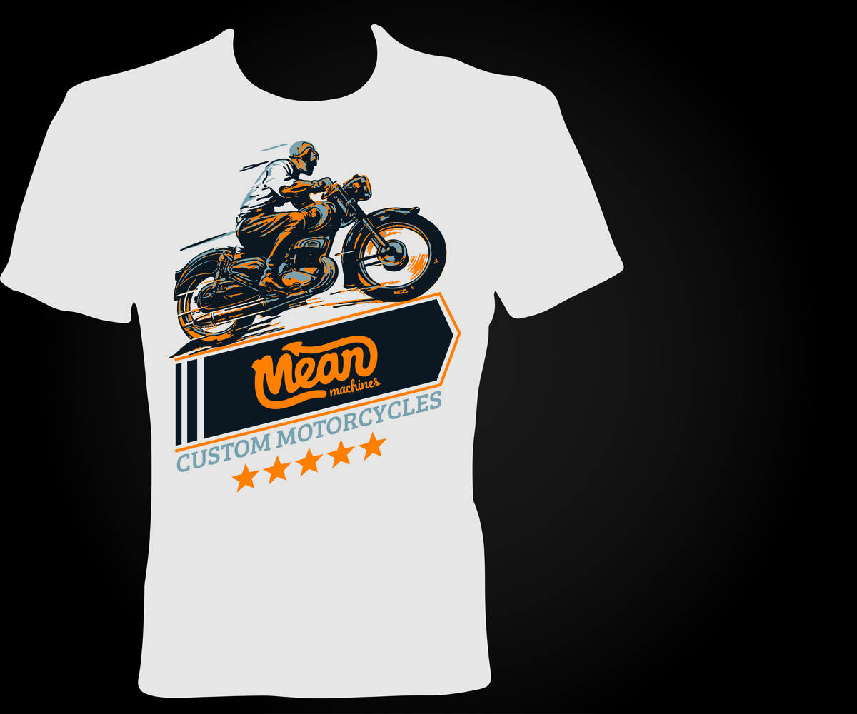 Diseño de Camiseta por jayneel_s para Mean Machines Custom Motorcycles P/L | Diseño #6463990