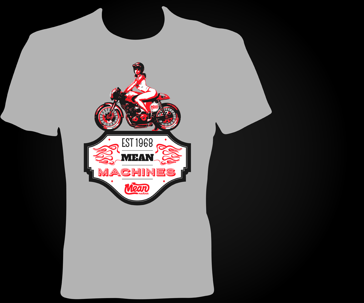 T-Shirt-Design von jayneel_s für Mean Machines Custom Motorcycles P/L | Design #6464001