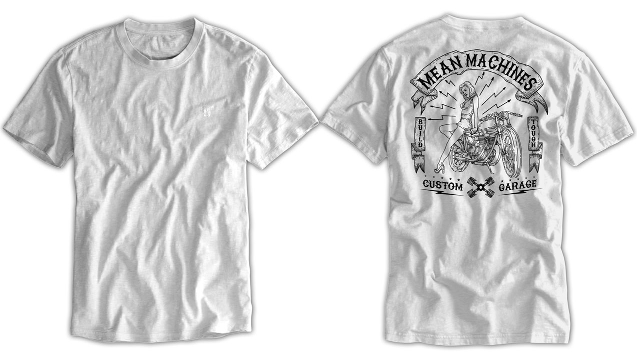Diseño de Camiseta por syaman para Mean Machines Custom Motorcycles P/L | Diseño #6469205